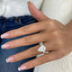 Unityx Bridal Set Rings Set 4.8ct TCW, White Gold 14K