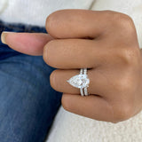 Unityx Bridal Set Rings Set 4.8ct TCW, White Gold 14K
