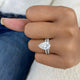 Unityx Bridal Set Rings Set 4.8ct TCW, White Gold 14K