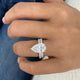 Unityx Bridal Set Rings Set 4.8ct TCW, White Gold 14K