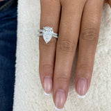 Unityx Bridal Set Rings Set 4.8ct TCW, White Gold 14K