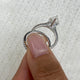 Unityx Bridal Set Rings Set 4.8ct TCW, White Gold 14K
