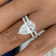 Unityx Bridal Set Rings Set 4.8ct TCW, White Gold 14K