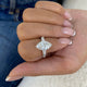 Klyra Engagement Ring 4.2ct TCW, White Gold 14K