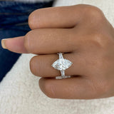 Klyra Engagement Ring 4.2ct TCW, White Gold 14K