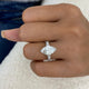 Klyra Engagement Ring 4.2ct TCW, White Gold 14K