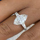Klyra Engagement Ring 4.2ct TCW, White Gold 14K