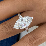 Velisse Engagement Ring 7.6ct TCW, White Gold 14K