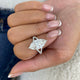 Eterna Engagement Ring 6.6ct TCW, White Gold 14K