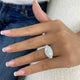 Diamora Engagement Ring 3.9ct TCW, White Gold 14K