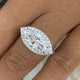 Diamora Engagement Ring 3.9ct TCW, White Gold 14K