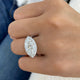 Sanera Engagement Ring 5ct TCW, White Gold 14K