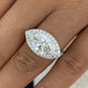 Sanera Engagement Ring 5ct TCW, White Gold 14K