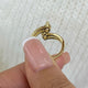 Marquise and round Band Ring 1.3ct TCW, Yellow Gold 14K