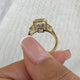 Valoria Engagement Ring 6.1ct TCW, Yellow Gold 14K