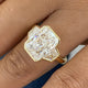 Valoria Engagement Ring 6.1ct TCW, Yellow Gold 14K