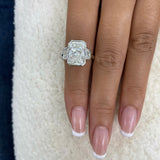 Eluré Engagement Ring 6ct TCW, White Gold 14K