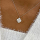ROUND Pendant Necklace 2.1ct TCW, White Gold 14K