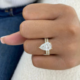 Noirelle Bridal Set Rings Set 4ct TCW, Yellow Gold 14K