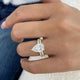 Noirelle Bridal Set Rings Set 4ct TCW, Yellow Gold 14K