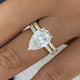 Noirelle Bridal Set Rings Set 4ct TCW, Yellow Gold 14K