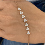 Round Tennis Bracelet 1.5ct TCW, Rose Gold 14K