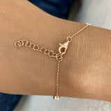 Round Tennis Bracelet 3ct TCW, Rose Gold 14K