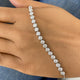 Round Tennis Bracelet 2.9ct TCW, White Gold 14K
