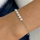 Round Tennis Bracelet 2.9ct TCW, White Gold 14K