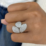 Leaves Band Fashion Ring 2.3ct TCW, 14K Gold