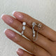 Multishape Jacket Earrings 1.8ct TCW, White Gold 14K