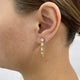 Multishape Jacket Earrings 1.8ct TCW, Yellow Gold 14K