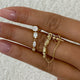 Multishape Jacket Earrings 1.8ct TCW, Yellow Gold 14K