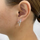 Round Drop Earrings 1.5ct TCW, White Gold 14K