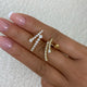 Round Drop Earrings 1.5ct TCW, Yellow Gold 14K