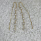 Pear and Round Drop Earrings 1.3ct TCW, Yellow Gold 14K