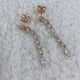 Marquise and Round Drop Earrings 2.5ct TCW, Rose Gold 14K