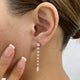 Marquise and Round Drop Earrings 2.5ct TCW, Rose Gold 14K