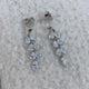 Marquise and Pear Drop Earrings 4.1ct TCW, White Gold 14K