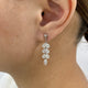 Marquise and Pear Drop Earrings 4.1ct TCW, White Gold 14K
