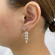 Marquise and Pear Drop Earrings 4.1ct TCW, White Gold 14K