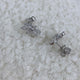 Round Studs Earrings 2.2ct TCW, White Gold 14K
