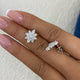 Round Studs Earrings 2.2ct TCW, White Gold 14K