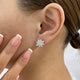 Round Studs Earrings 2.2ct TCW, White Gold 14K