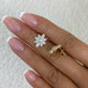 Round Studs Earrings 2.1ct TCW, Yellow Gold 14K