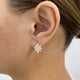 Round Studs Earrings 2.1ct TCW, Yellow Gold 14K