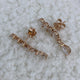 Pear Climber Earrings 2.5ct TCW, Rose Gold 14K
