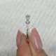 Marquise and Round Band Ring 0.4ct TCW, White Gold 14K