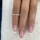 Marquise and Round Band Ring 0.4ct TCW, White Gold 14K