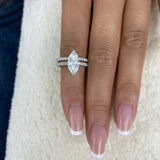 Rivon Bridal Set Rings Set 2.8ct TCW, 14K Gold